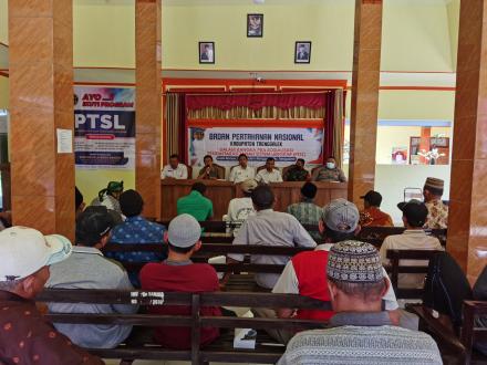 Sosialisasi Program Pendaftaran Tanah Sistematis Lengkap (PTSL) Desa Banjar